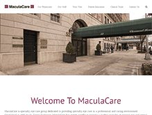 Tablet Screenshot of maculacare.com